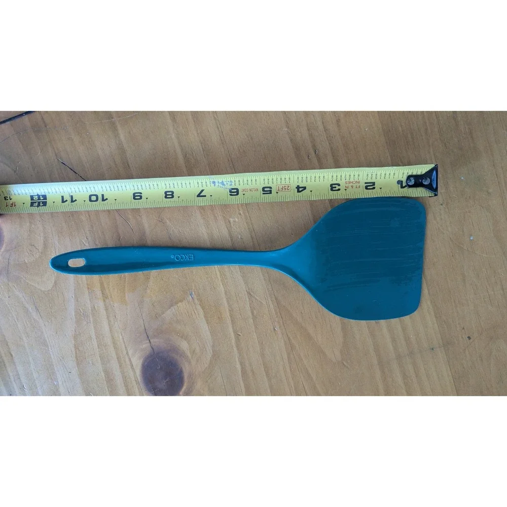 EKCO Vintage Teal Green Nylon‎ Spatula Turner Solid Kitchen Utensil 11.5 Inch